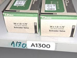 lot 1160 image: Lot of (2) Q Tubes Bike Tubes 26x1.5-1.75