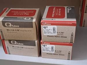 lot 1163 image: Lot of (4) Q Tubes Bike Tubes 26x1.5-1.75