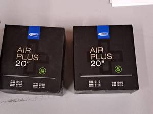 lot 1198 image: Lot of (2) Schwalbe Air Plus Bike Tubes 20x1.5-2.4