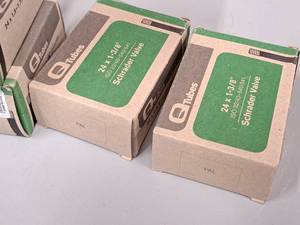 lot 1195 image: Lot of (2) Q Tubes Bike Tubes 24x1-38