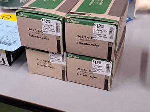 lot 1193 image: Lot of (4) Q Tubes Bike Tubes 24x2.4-2.75