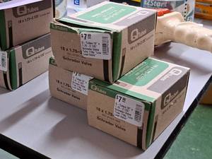 lot 1211 image: Lot of (3) Q Tubes Bike Tubes 18x1.75-2.125