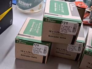 lot 1210 image: Lot of (3) Q Tubes Bike Tubes 18x1.75-2.125
