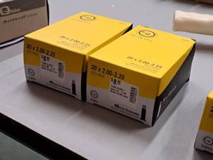 lot 1208 image: Lot of (2) Sunlite Bike Tubes 20x2.00-2.25