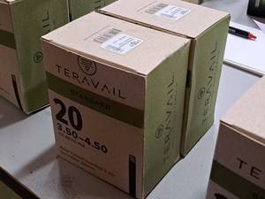 lot 1204 image: Lot of (2) Teravail Standard Bike Tubes 20x3.5-4.5