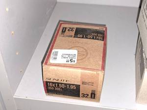 lot 1217 image: Lot of (1) Sunlite Bike Tube 16x1.50-1.95