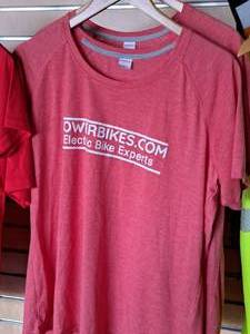lot 191 image: Lot of (2) PowerBikes.com Electric Bike Experts Ladies T-Shirts