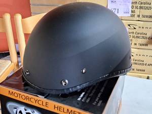 lot 199A image: Vega Helmet XTA Size X-Large Motorcycle Half Helmet (in box)
