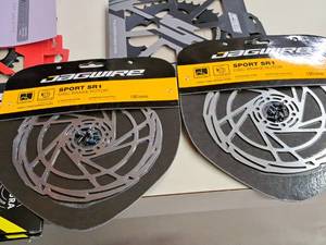 lot 1283 image: Lot of (2) Jagwire Sport SR1 180mm Stainless Steel Disc Brake Rotors