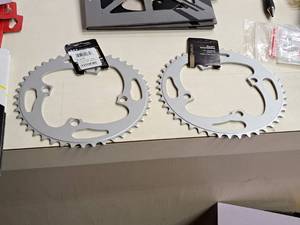 lot 1285 image: Lot of (2) Origin8 Cycling 104mm 44T 4-Bolt Chainring