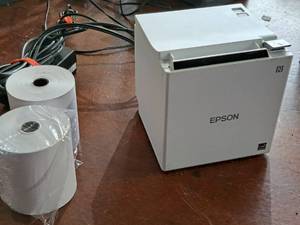 lot 1625 image: Epson Receipt Printer with Two Spools of Receipt Paper