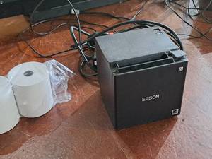 lot 1622 image: Epson Receipt Printer with Two Spools of Receipt Paper