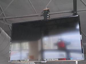 lot 1704 image: Insignia 24 Ceiling-Mount TV with Ceiling Mount and Remote Control
