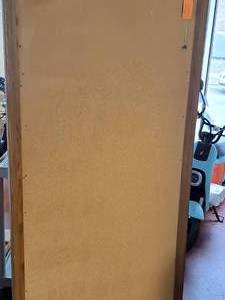lot 1674 image: Wall-Mount Cork Bulletin Board 76x40