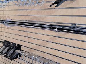 lot 1735 image: Lot of (2) Slat Wall Hanging Bars