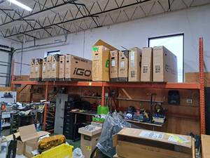 lot 1501 image: Pallet Racking - 120 Uprights (x4), 8 Cross Beams (x12)
