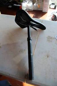 lot 593 image: Lot of (2) Bike Seat with Seatpost