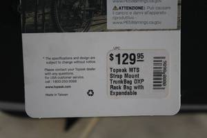 lot 611 image: Topeak MTS Strap Mount TrunkBag DXP Rack Bag