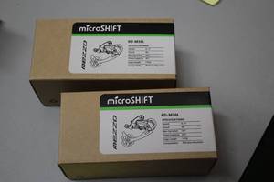 lot 824A image: Lot of (2) microShift Mezzo M36 23x89 34T Rear Derailleur, 8.9 Speed, Long Cage RD-M36L
