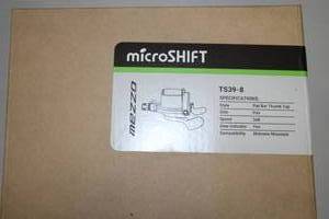 lot 829 image: microShift Mezzo Flat Bar Thumb Tap 3x8 Shifter TS39-8