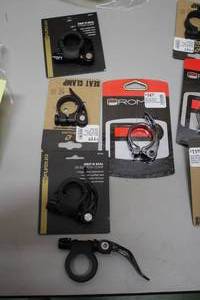 lot 841 image: Lot of (5) Assorted Seatpost Clamps