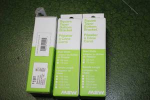 lot 900 image: Lot of (3) MSW 118mm Square Taper Bottom Brackets