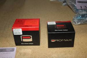 lot 1388 image: Lot of (2) Promax DSK-300 MTB Post-Mount Mechanical disc Brake Calipers