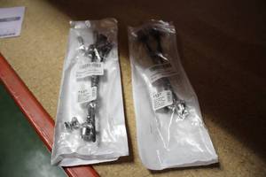 lot 1346 image: Lot of (2) 2-piece Stainless Steel Quick Release Rear Wheel Skewers