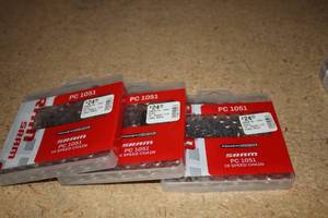 lot 1340 image: Lot of (3) Sram PC-1051 10-speed 114-link Bicycle Chain