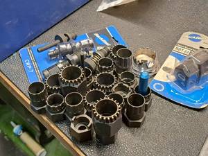 lot 1758 image: Lot of (20) Park Tool Bottom Bracket Tools