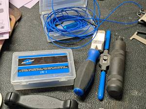 lot 1757 image: Park Tool Bike Tools - (2) Internal Cable Mounting Kits, (4) Cable Tools