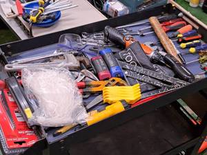 lot 1766 image: Lot of  Various Hand Tools - Wrenches, Screwdrivers, Misc. Tools