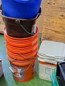 lot 1793 image: Lot of  Plastic Buckets