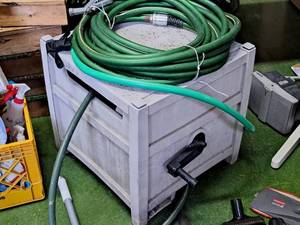 lot 1796 image: Garden Hose Reel with Garden Hose