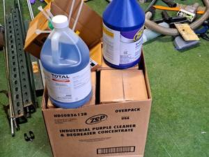 lot 1813 image: Four Zep Purple Cleaner, One Total Solution Degreaser