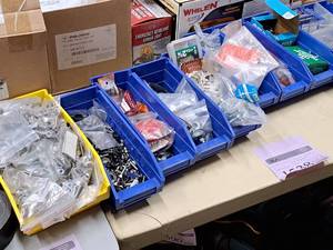 lot 1841 image: Lot of  Bins with Misc. Hardware