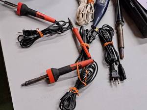 lot 1847 image: Four Soldering Irons and One Engraver