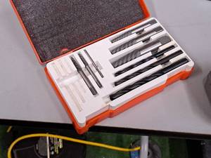lot 1857 image: Pittsburgh Forge 12-piece Rigid Screw Extractor Set