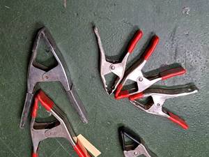 lot 1870 image: Lot of (6) Spring Clamps
