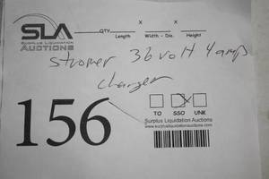 lot 156 image: Stromer 36V 4A Li-Ion Battery Charger HP0180WL3