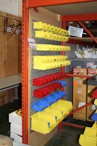 lot 1569 image: Wall-Mount Parts Organizer
