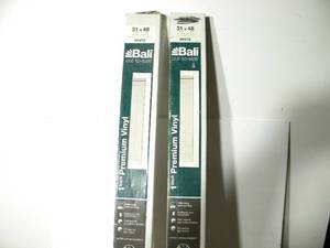 lot 21 image: 2 - Bali Cut to Size 1 Premium Vinyl Mini Blinds 31 X 48 Long (White)