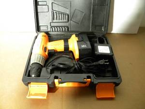 lot 23 image: Chicago Electric 18V Cordless Drill with Battery, Charger and Case