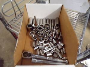 lot 51 image: Huge Assortment of Sockets and Wrench
