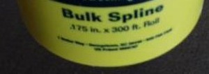 lot 56 image: Screen Tight Bulk Spline .175 X 300 Roll