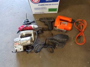 lot 53 image: Assortment of Electric Tools (Jig, Rototool, Sander, etc)