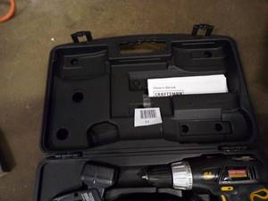 lot 57 image: Craftsman 15.6V Cordless Set (Drill, Flashlight, 2 Batteries, Charger and Case)