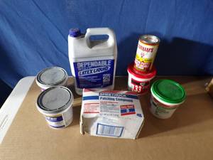 lot 87 image: Mixed Lot of Grout, Joint Compound, Adhesive