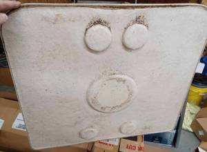 lot 43 image: Used Trapezoid Shaped Plastic Tabletop for a Pontoon - White