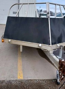 lot 47 image: Floe Pro 100 Plus Tandem Axle Snowmobile Trailer with Slide-in Ramp, and Salt Shield - Bed Measures 100-inches X 20-feet Plus V
